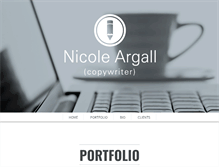 Tablet Screenshot of nicoleargall.com